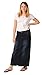 Long Denim Skirt - Indigo Womens Blue Full Length (SKIRT45)