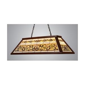Tiffany Game Room Floral Motif Chandelier Finish: Dark Mahogany Wood by Landmark Lighting