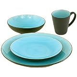 Vagary Collection 16 Piece Dinner Set - Blue