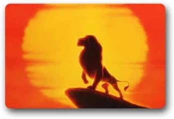 VIASHOW Custom The Lion King Backing Indoor Outdoor Home Office Bathroom Welcome Doormat Size 18"(L) x30"(W)