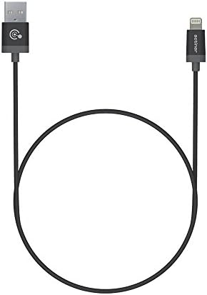 Apple Certified Lightning to USB Cable - 3 Feet (1 Meter) - Super Slim Connector (Black/Space Grey)