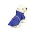 Guardian Gear Vinyl Dog Rain Jacket with Reflective Strip, Medium, Blue