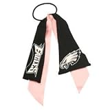 Philadelphia Eagles Pink Ribbon Ponytail Holder