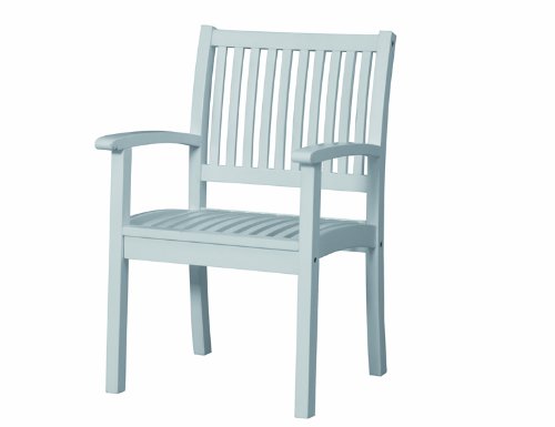 Siena Garden 506402 Kadina Sessel Akazienholz wei&szlig;