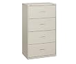 400 Series 30"" Wide Lateral File, Four-Drawer, 53-1/4h x 19-1/4d, Light Gray (HON434LQ)