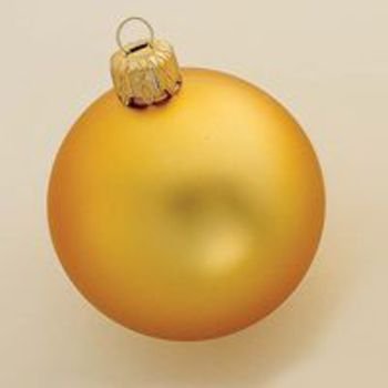 80 mm Shatterproof Matt Gold Ball Ornament Case Pack 96 - 715247
