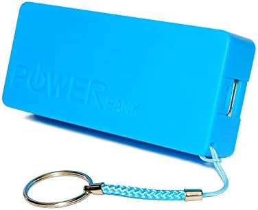 CyberSquare High Capacity Portable Charger - Pocket sized Power Bank with 5600 mAh for Phones and Tablets (Blue)