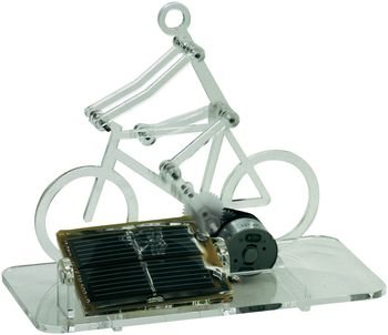 Acrylic solar powered cyclist