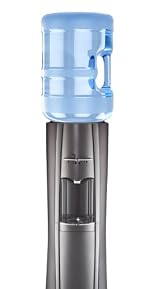 Pure Water Dispenser 200 Series - Black Top Loading Hot and Cold Water Cooler