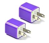 Bluecell 2 PCS Purple Wall Charger (USB Power Adaptor with fixed blades) for Apple iPod, iPhone, iPhone 3G, iPhone 4,Touch, Shuffle, Nano, Classic + Bluecell Cable Tie