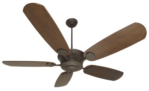 Craftmade DCEP70AG 70-Inch Direct Current Epic Ceiling Fan with B570E-DO4 Custom Dark Oak Blade Set Aged BronzeB0029DPD9E