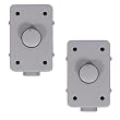 Two New Outdoor Weatherproof Wall Mount Impedance Matching Speaker Dial Volume Controls Switches 2OVCDG