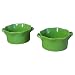 BIA Cordon Bleu Wavy 16-Ounce Round Souffles, Set of 2, Olive