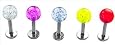 UV Glitter Labrets - Lip Rings