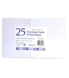 The Paper Company, P80013, 25/25 4-1/2 by 5-1/2 White Val Pk Cards