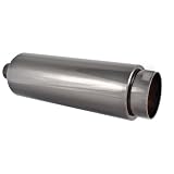 DC Sport EX-5021 Round Black Chrome Muffler and Exhaust Tip by DC Sports