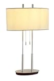 Review Adesso 4015-22 / Adesso Duet Table Lamp, Satin Steel