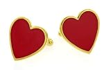 For your beloved. Heart shaped cufflinks with presentation box. Made in the USA