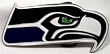 Seattle Seahawks Enamel Pewter Buckle, NFL Football Buckle