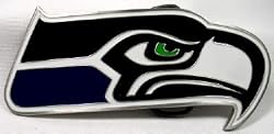 Seattle Seahawks Enamel Pewter Buckle, NFL Football Buckle
