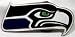 Seattle Seahawks Enamel Pewter Buckle, NFL Football Buckle