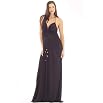 Matte Jersey Ruched Front Halter Maxi Dress
