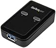 StarTech.com 2-Port 2-to-1 USB 3.0 Peripheral USB Powered Sharing Switch, Black USB221SS