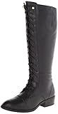 Lauren Ralph Lauren Women's Martina Wide Calf Riding Boot, Black, 8 B US