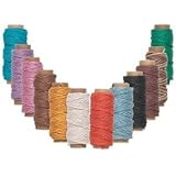 Hemptique Hemp Cord Twine 1 mm 12 Mini Spool Color Mix