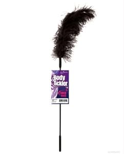 Ostrich Feather Black Tickler