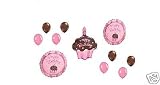 Pink & Brown Party Balloon Pkg