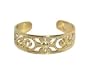 10k Yellow Gold Toering 10 KT Filigree Floral Womens Toe Ring