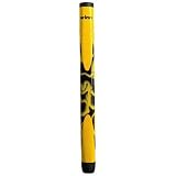 Winn Marble Medallist Pistol Men's Standard Size Putter Golf Grip - Black / Yellow