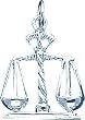 Sterling Silver Scales Of Justice Charm