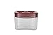 Click Clack Cube 1-Quart Storage Container with Red Lid