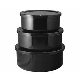 Calypso Basics 6-Piece Bowl Set, Black by Calypso Basics