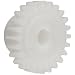 Smallparts Spur Gear, 20 Degree Pressure Angle, Polyoxymethylene, Inch, 24 Pitch