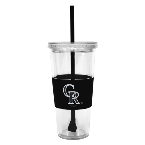 MLB Colorado Rockies Boelter Lidded Cold Cup with Straw