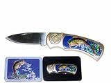 SALE BASS Collector knife in metal box