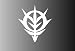 Emblem of the principality of Zeon sticker vinyl Decal 5" x 4.5"