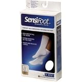 Jobst Sensifoot, Diabetic Crew Sock, White, Medium