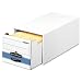Bankers Box 00306 Stor/drawer steel plus file, 5x8 card size,9-1/4x5-5/8x23-1/2, white, 12/ctn