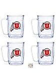 Utah Utes Tervis Tumblers 17 oz Mugs - set of 4