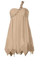 Short One Shoulder Chiffon Homecoming Dress 