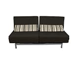 Ultra Lounger Double Black Convertible Chair Sofa Bed