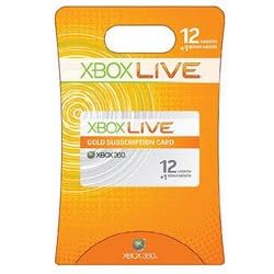 Microsoft Xbox 360 Live Gold Membership Card 12months