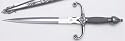 Knight Dagger with Scabbard - 3rd Edition of United Cutlery Legends in Steel Collection - Classic Medieval Knight Parrying Knife
