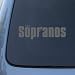 SOPRANOS - Vinyl Decal Sticker #A1371 | Vinyl Color: Silver