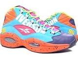 Reebok The Question Mid Undefeated Edition (white / teal / chili red / gold yellow)