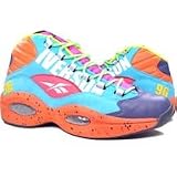 Reebok The Question Mid Undefeated Edition (white teal chili red gold yellow) at Reebok